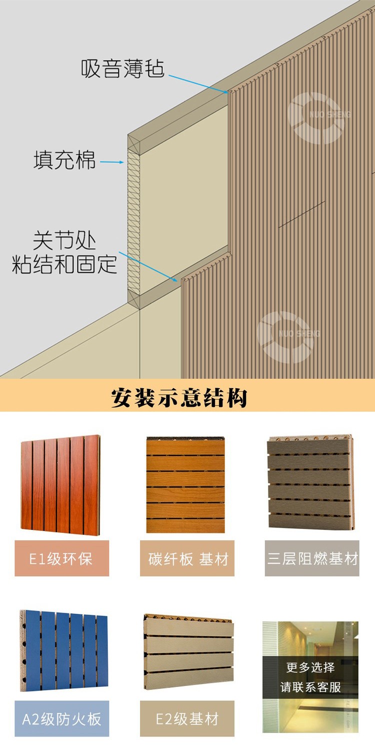 禮堂槽木吸音板安裝方式-5